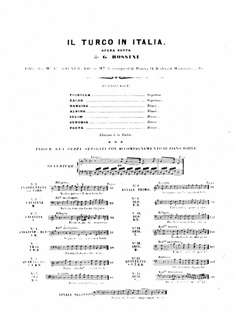Il Turco in Italia | PDF