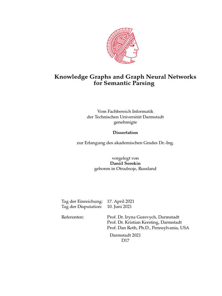 Daniil Sorokin Knowledge Graphs and Graph Neural Networks For Semantic ...