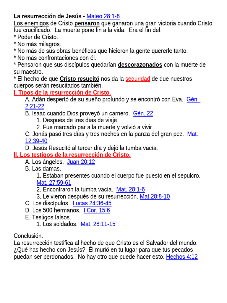 La Resurrección de Jesús | PDF
