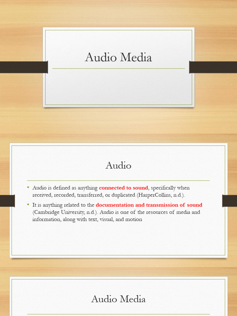 Understanding Audio Media Types & Formats | PDF | Data Compression ...