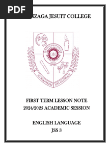 Gjc - Jss3 English Language First Term Note