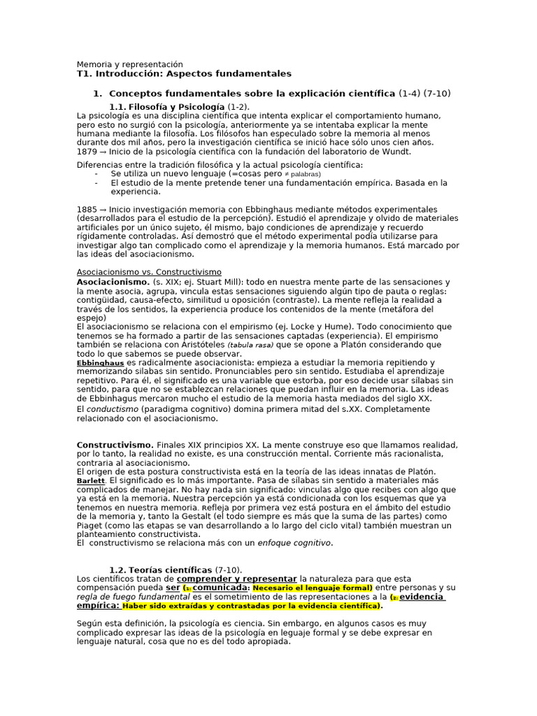 Tema 1 Apunts | PDF | Memoria | Teoría