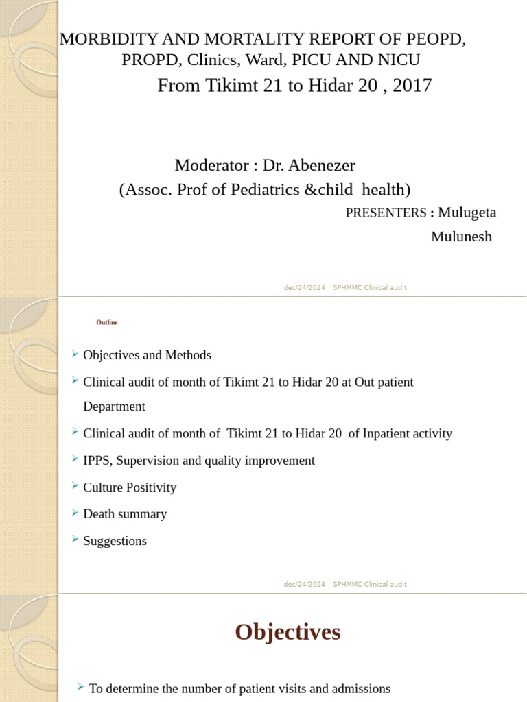 Hidar Audit - PPTX ST - Paul.pptx1 | PDF | Patient | Hospital