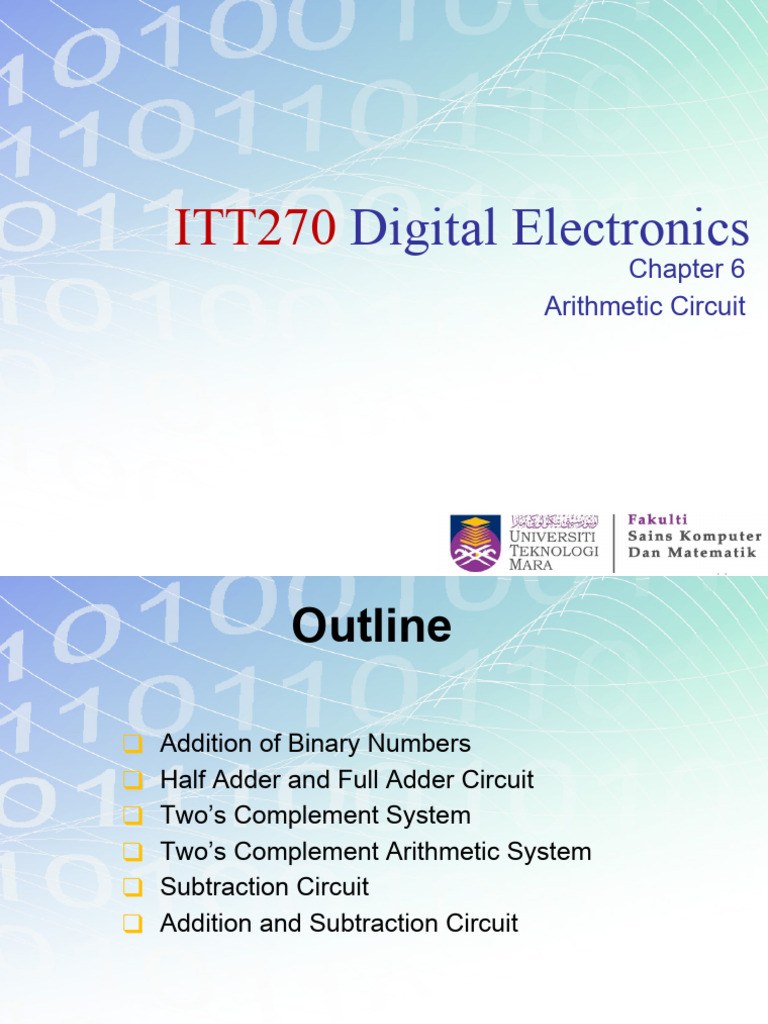 Binary Arithmetic Circuits Explained | PDF | Elementary Mathematics ...