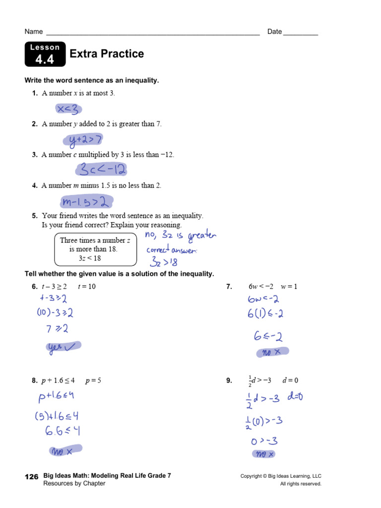 4.4 extra practice | PDF | Mathematics