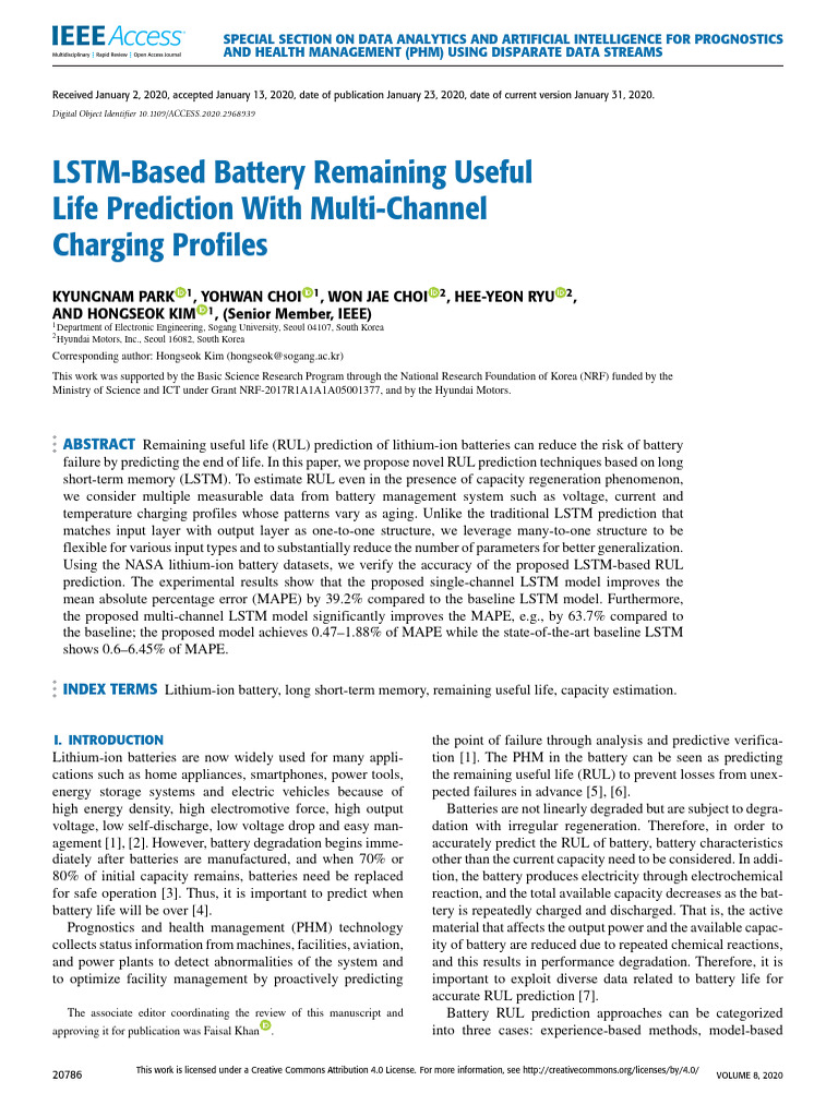 LSTM for Multichannel Battery RUL Prediction | PDF | Cross Validation ...
