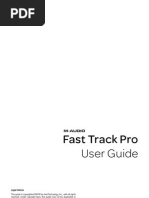 M-Audio Fast Track Pro User Guide (en)