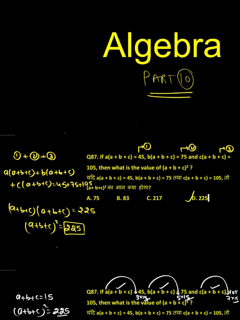 Algebra 10 | PDF