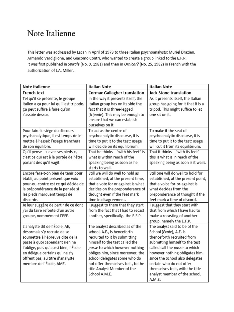Nota Italiana | PDF