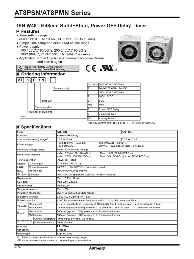 AT8PSN-AT8PMN EN Cat DRW171151AB 20190418 W | PDF | Power Supply | Switch