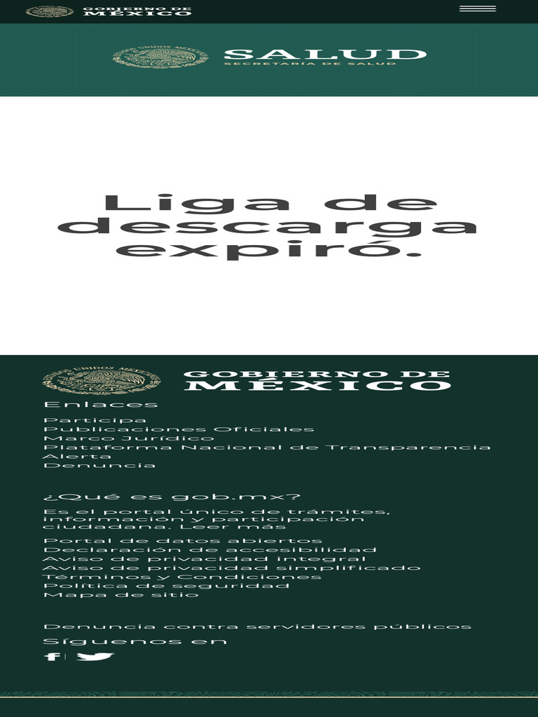 Liga de Descarga Expiró.: Enlaces | PDF