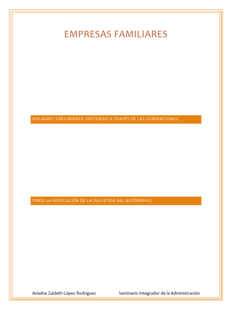 Empresas Familiares | PDF | Walmart | Economias