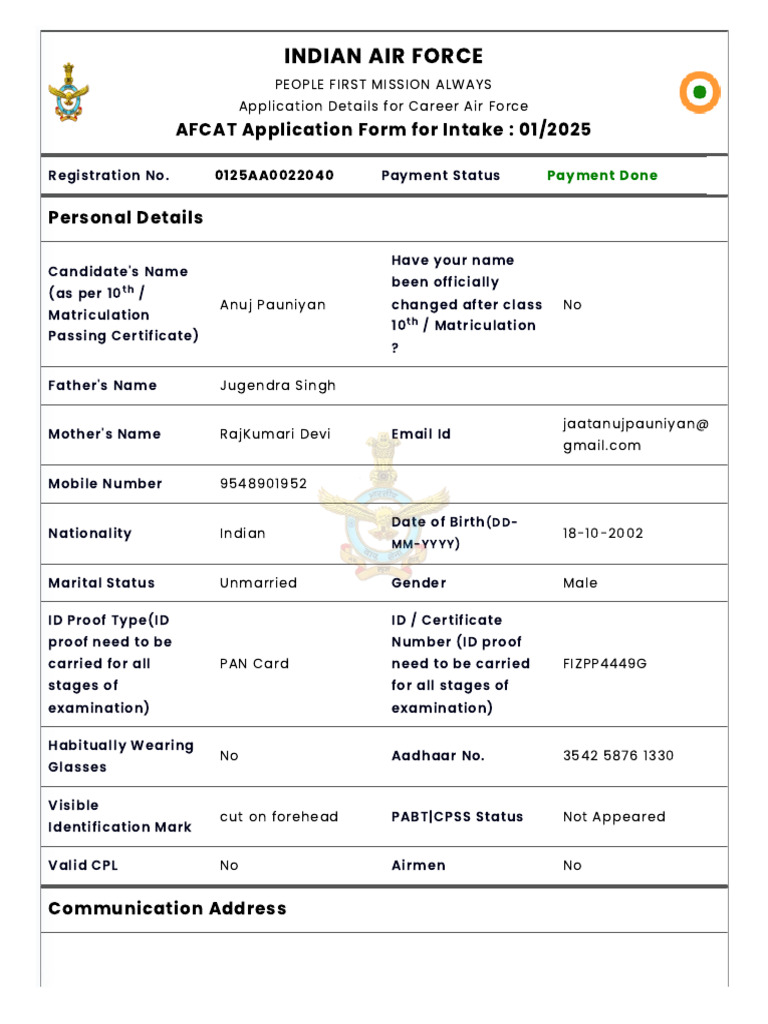 IAF - After Payment Preview | PDF | Qualifications