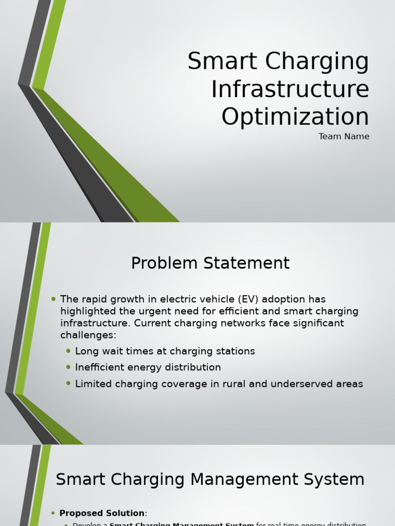 Smart Charging Infrastructure Optimization | PDF | Internet Of Things ...