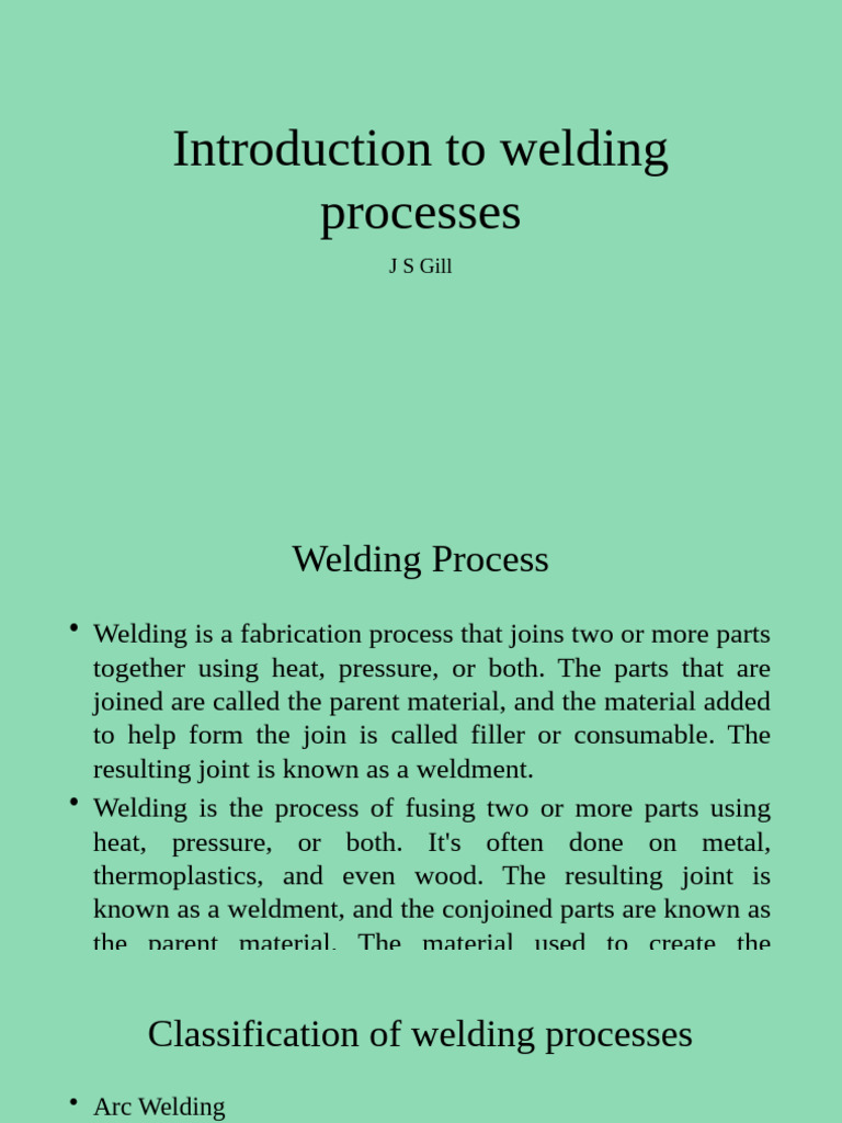 Overview of Welding Processes and Techniques | PDF | Welding | Construction