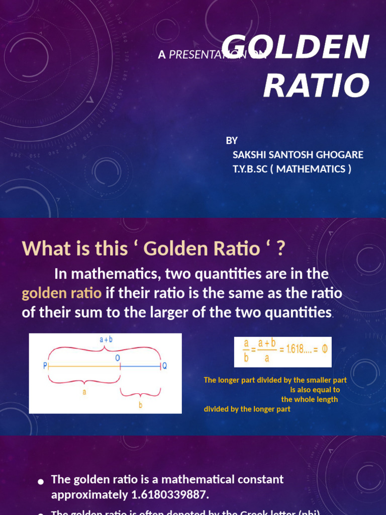 Understanding the Golden Ratio in Math | PDF
