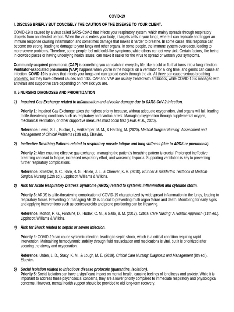 COVID-19 | PDF | Pneumonia | Sepsis