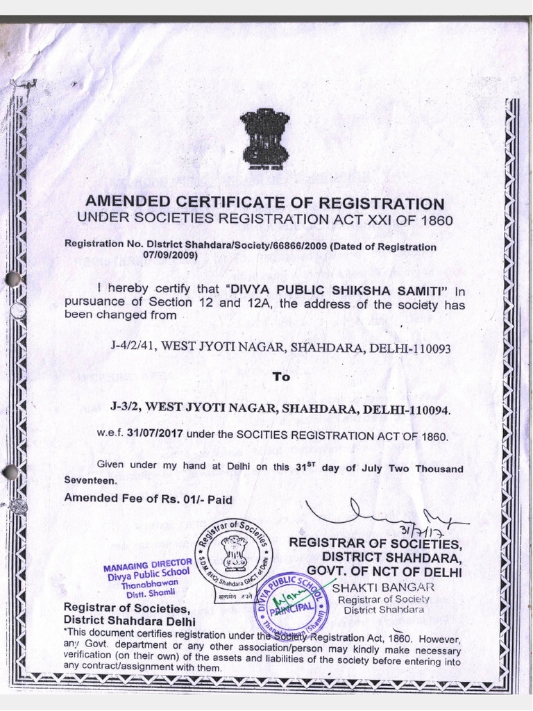 Amended Certificate of Reg._01 (28 Files Merged) | PDF