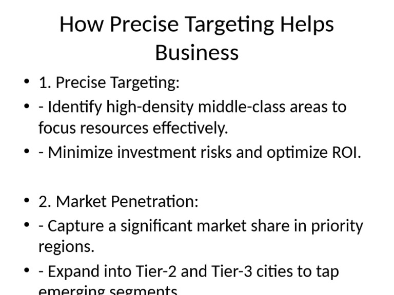 Precise Targeting for Business Growth | PDF