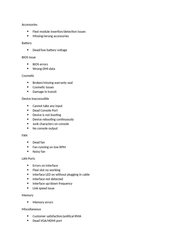 Common Hardware Issues and Solutions | PDF