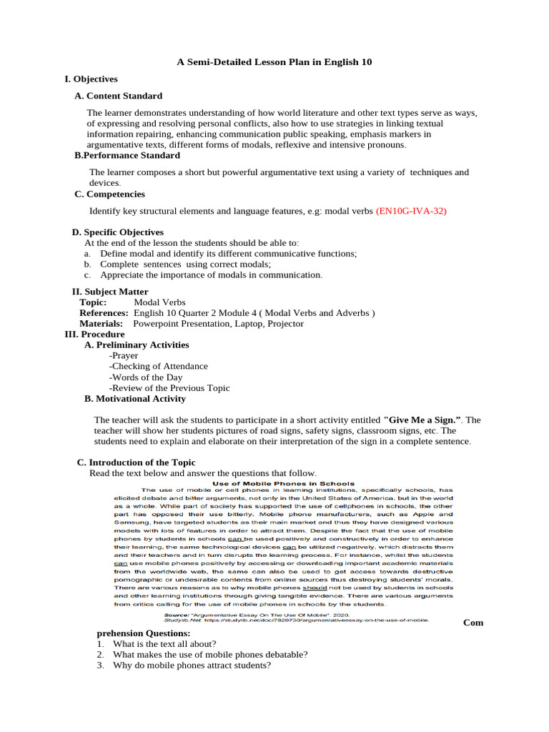 CO2 LP | PDF | English Language | Lesson Plan