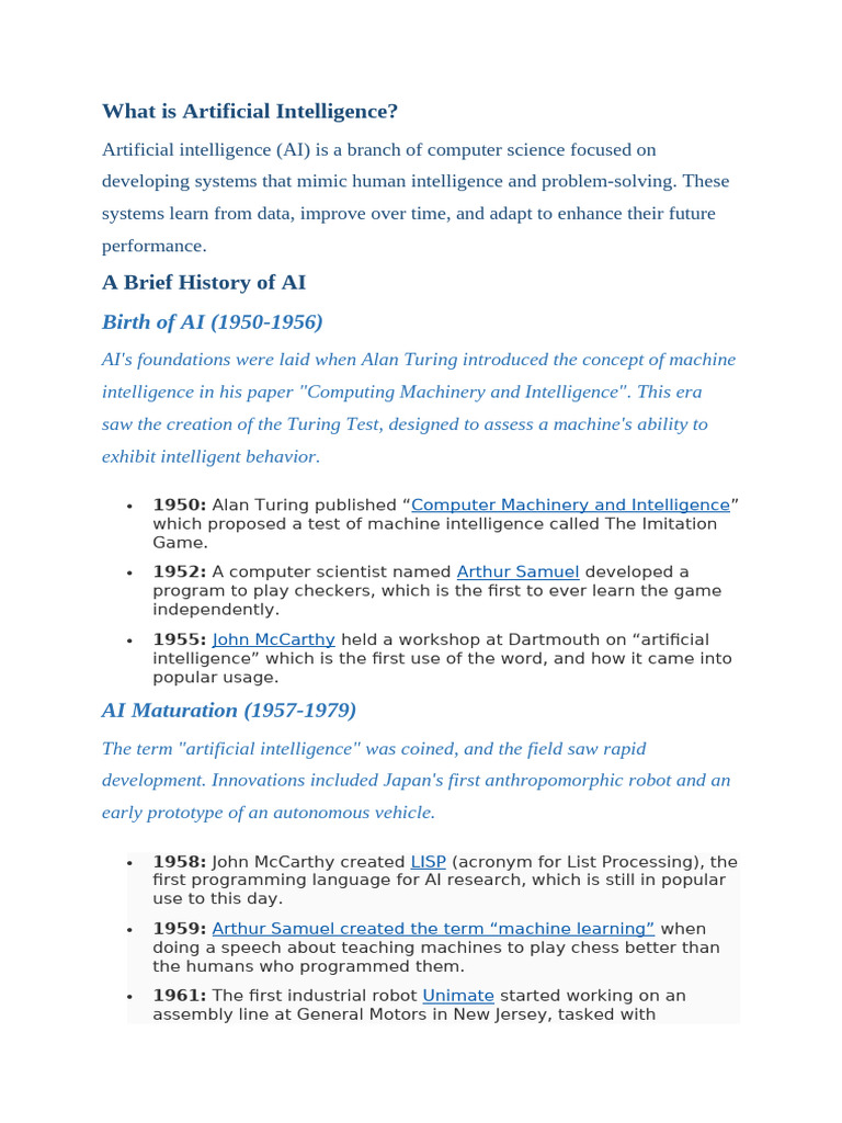 AI 1 | PDF | Artificial Intelligence | Intelligence (AI) & Semantics