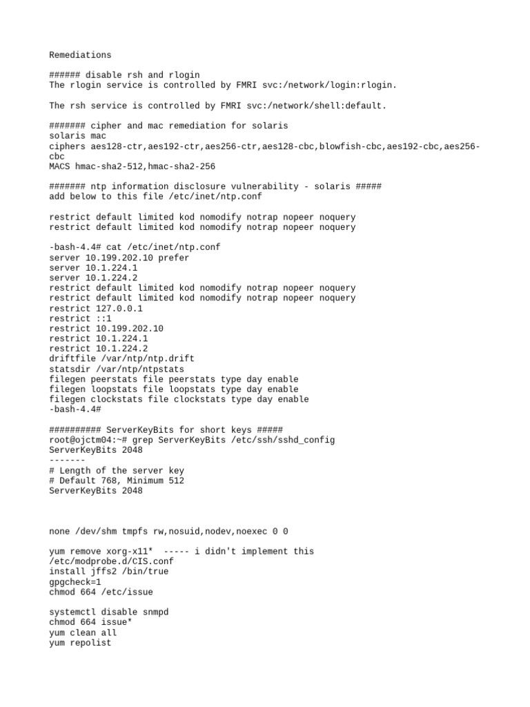 Solaris Security Remediation Guide | PDF | Transport Layer Security ...