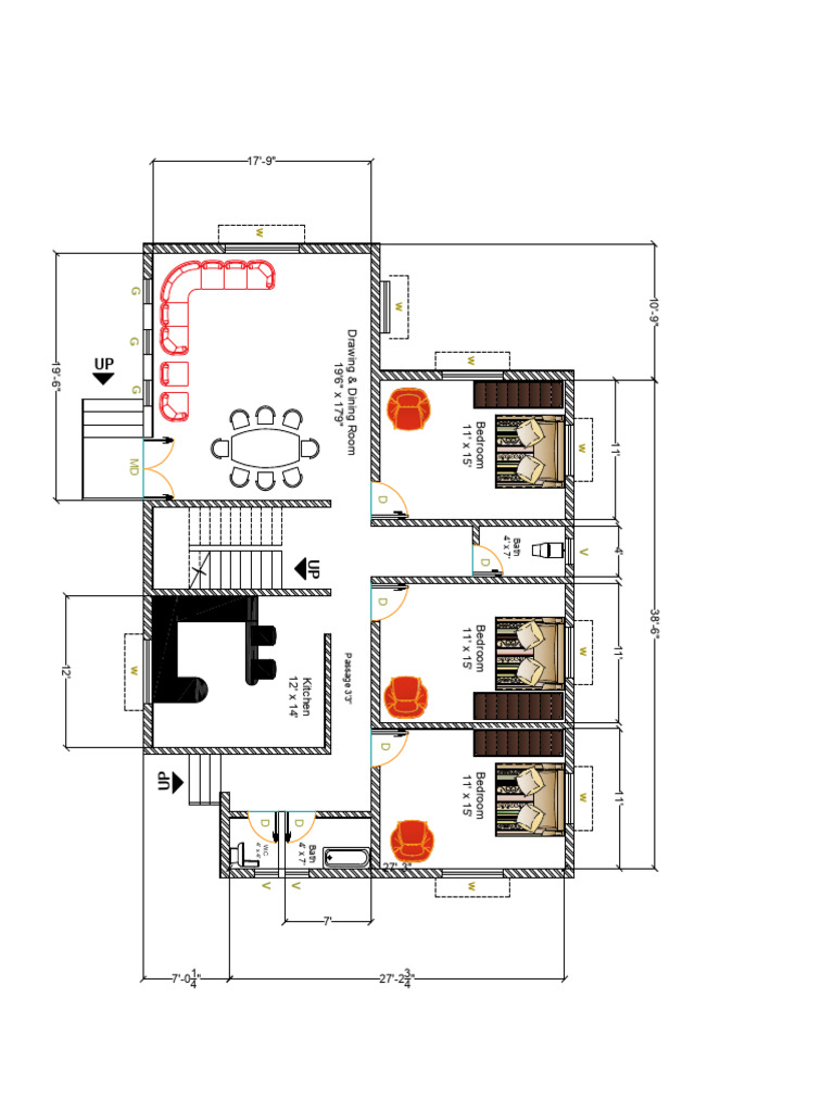 CSE 200 Mini Project On Floor Plan | PDF | Buildings And Structures | Home