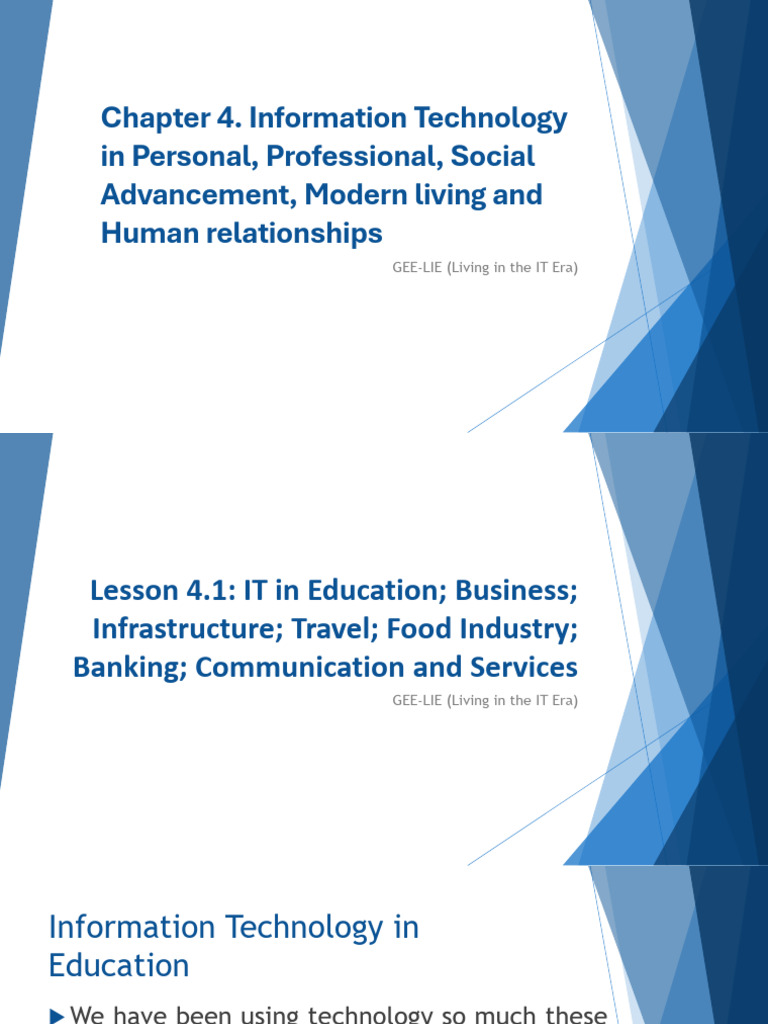 IT's Impact on Modern Life and Society | PDF | Internet Of Things ...