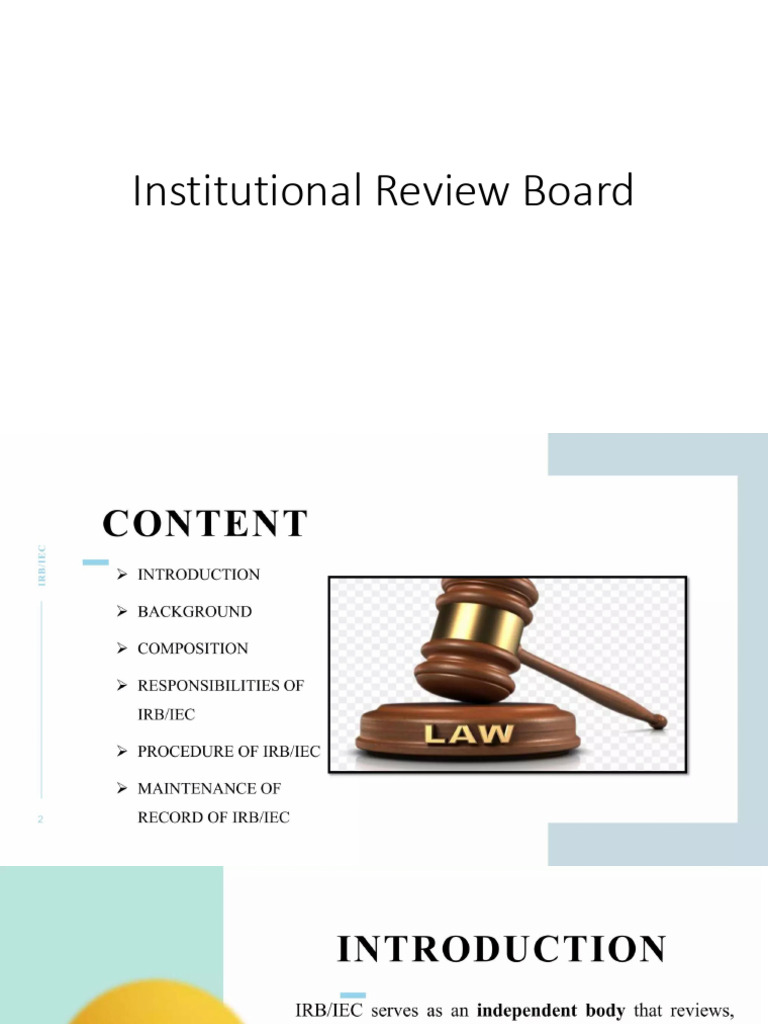 Institutional Review Board PDF | PDF