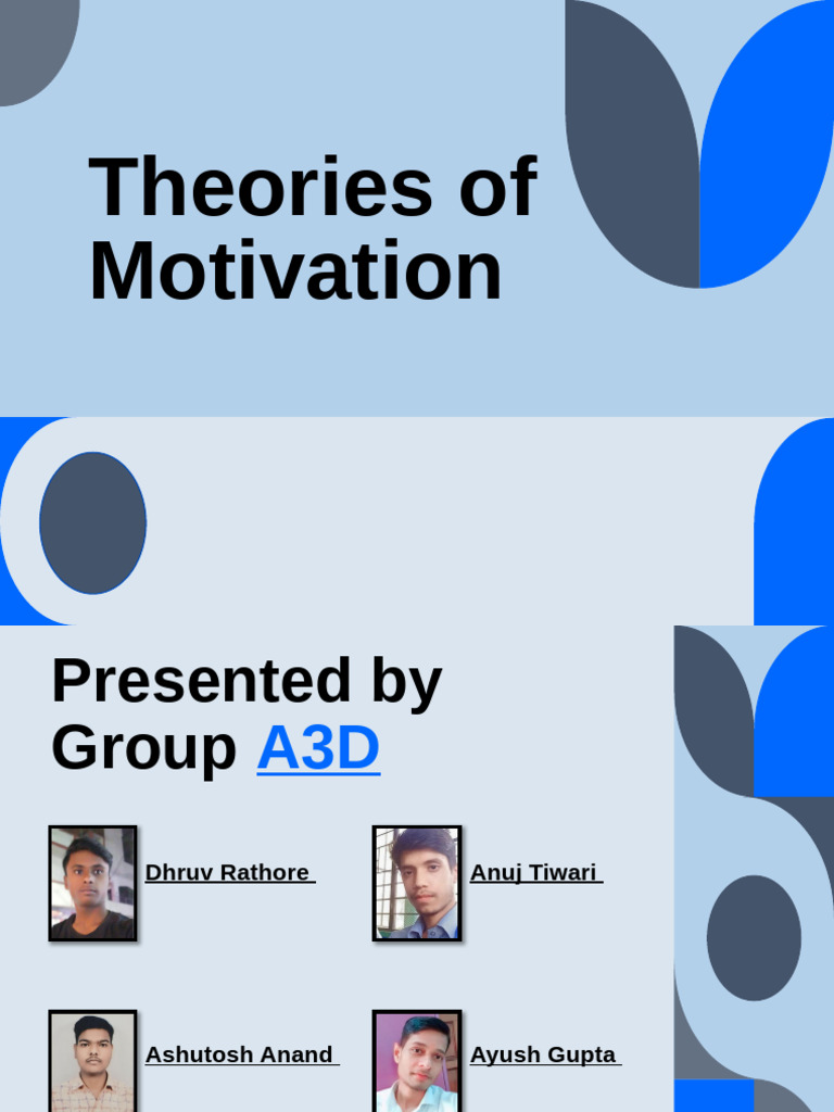 Key Motivation Theories Explained | PDF | Psychology | Organizational ...