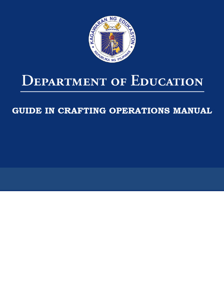 Operations Manual Creation Guide | PDF | Cost Of Living | Curriculum