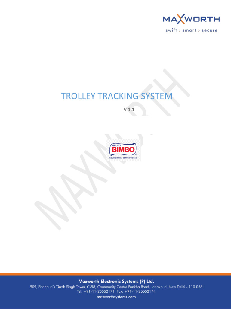 Trolley Tracking System Proposal | PDF | Radio Frequency Identification ...