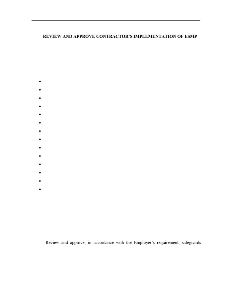 ESMPrger ferf | PDF | Occupational Safety And Health | Regulatory ...