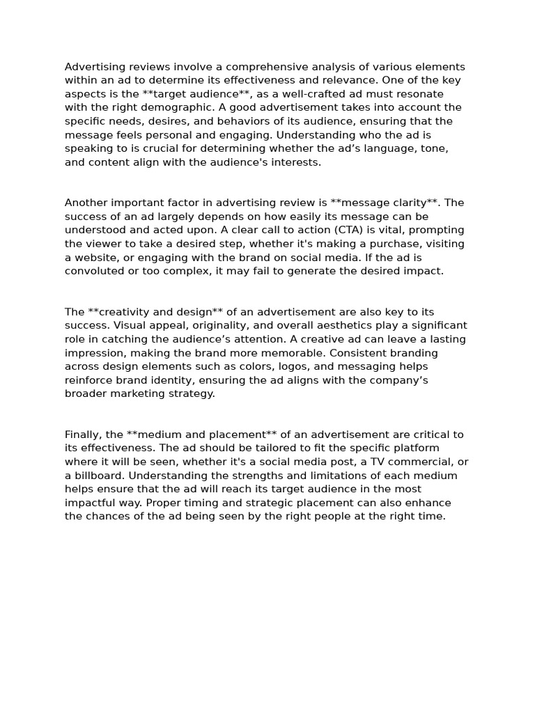 Advertising Review 5 | PDF