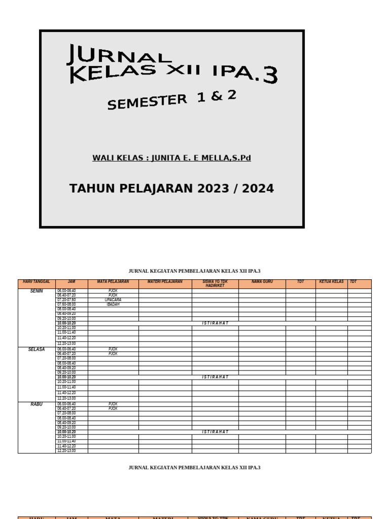 Jurnal Pembelajaran Kelas X dan XII IPA | PDF