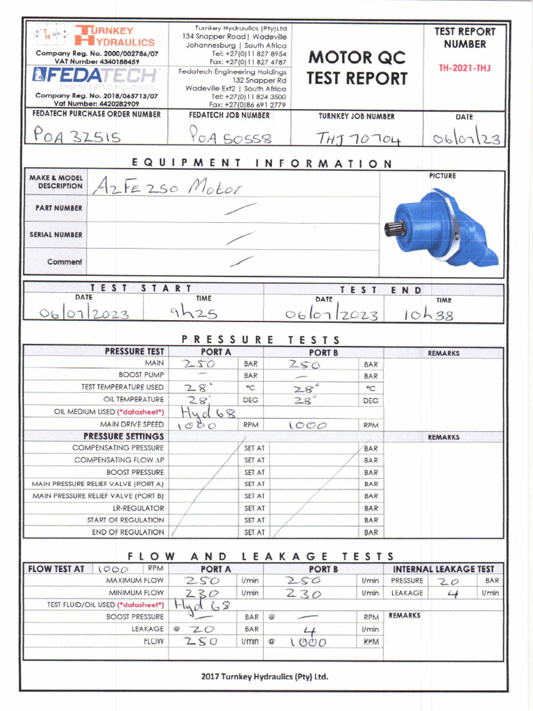 THJ70704 Test Report | PDF