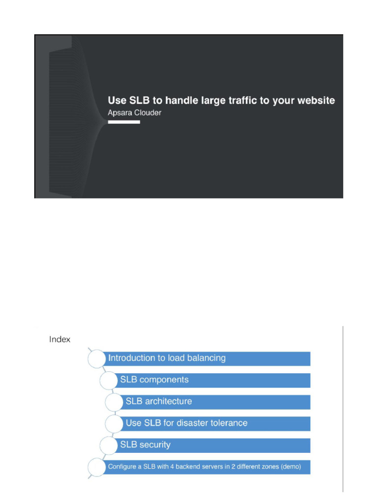 Use SLB To Handle Large Traffic To Your Website - Apsara Clouder ...