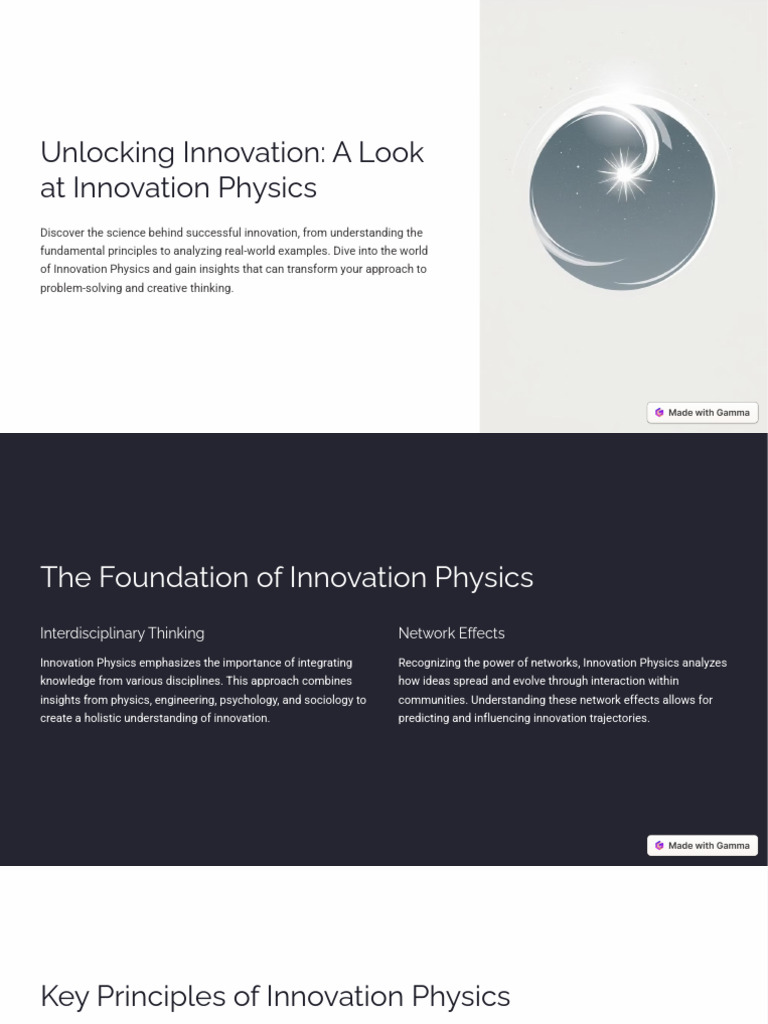 Unlocking Innovation | PDF | Innovation | Physics