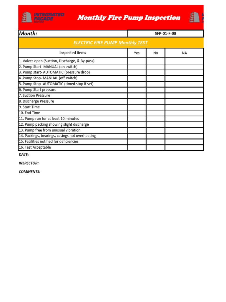 Electric Pump Inspection | PDF