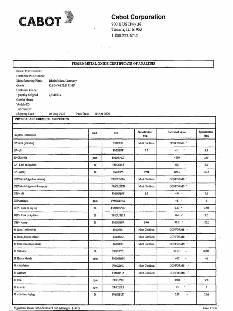 2826 V Certificate | PDF