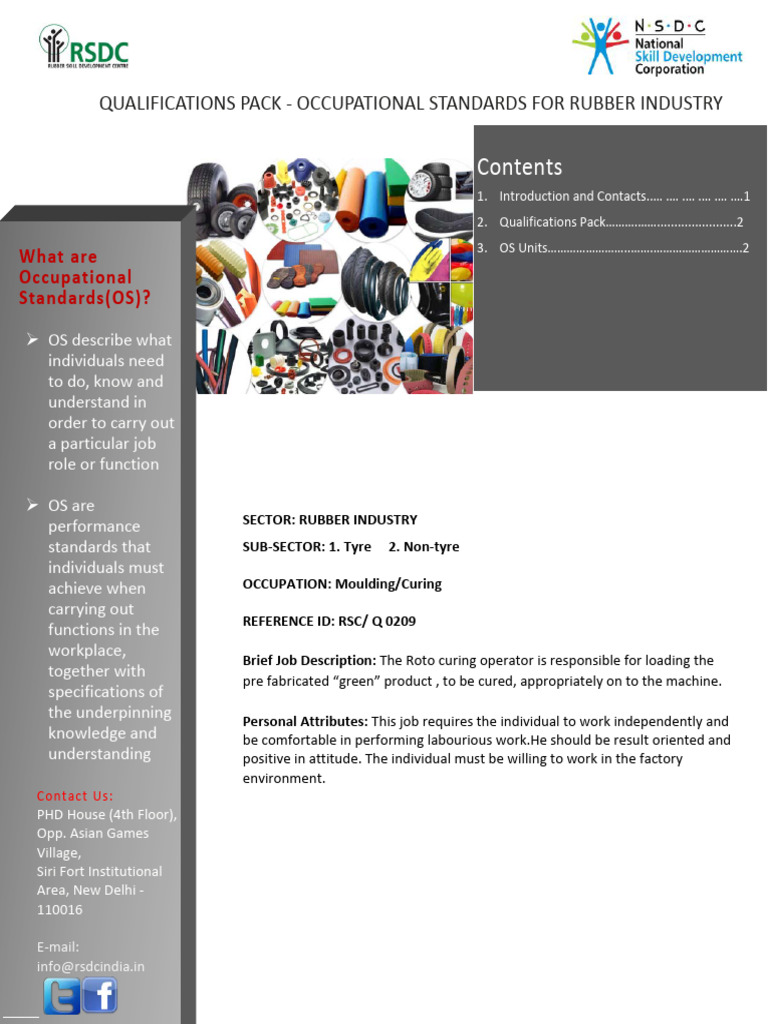 Roto Curing Operator Qualifications Pack | PDF | Safety | Thought