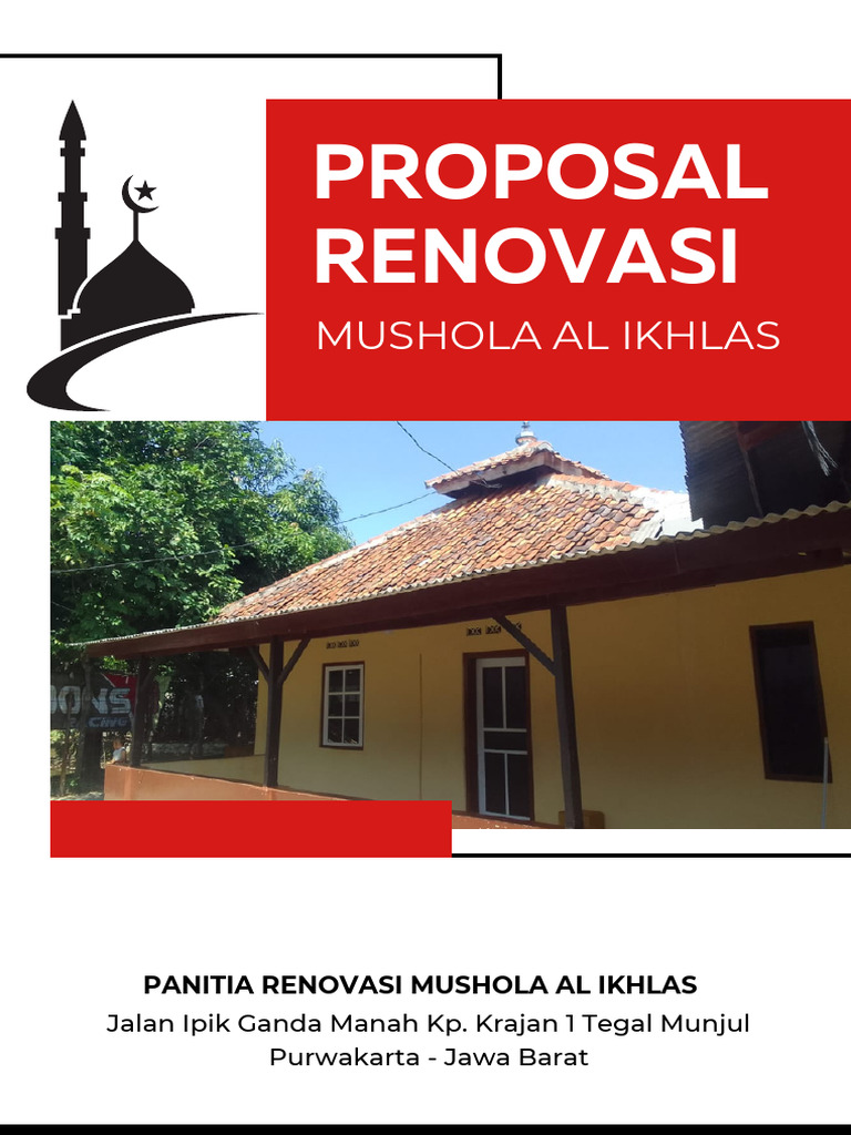 Proposal Renovasi Mushola Al Ikhlas | PDF