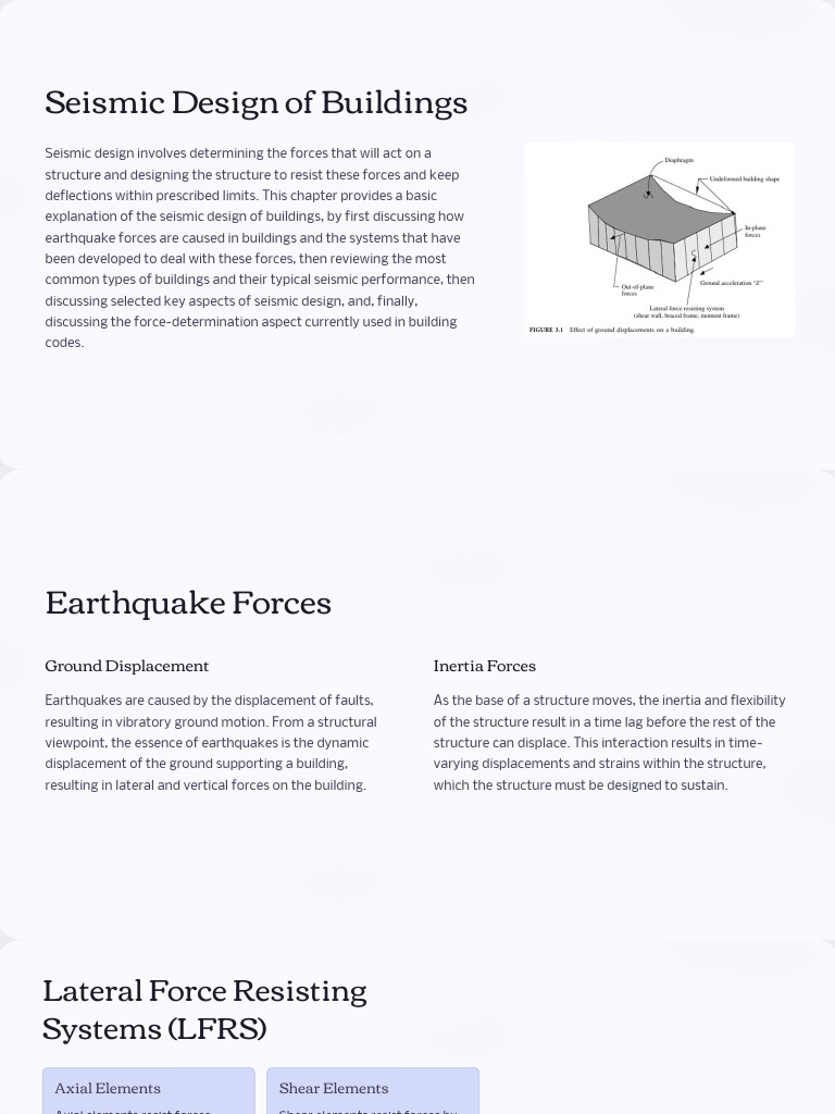 Seismic Design of Buildings | PDF | Framing (Construction) | Earthquake ...