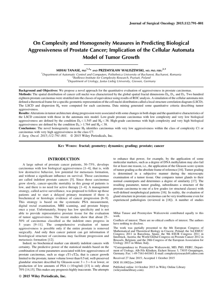 On Complexity and Homogeneity Measures in Predicting Biological | PDF ...