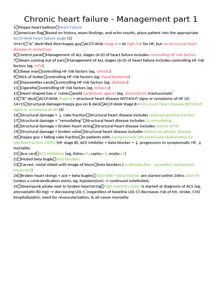 Heart Failure Management Strategies Part 1 | PDF