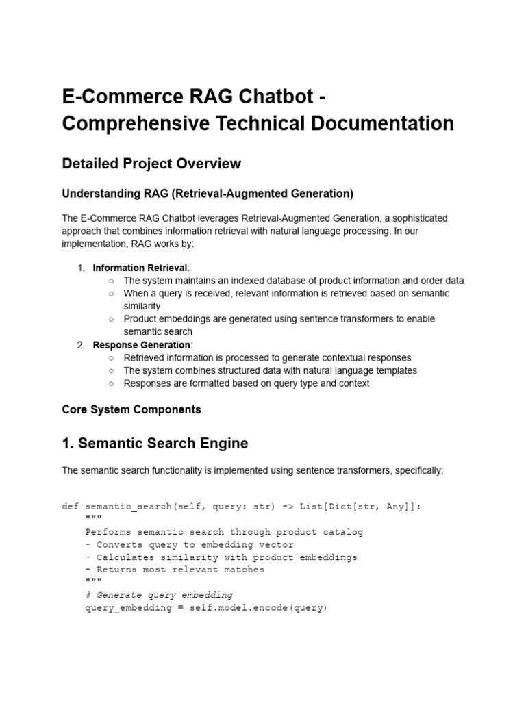 E-Commerce RAG Chatbot Documentation | PDF | Guitars | Microphone