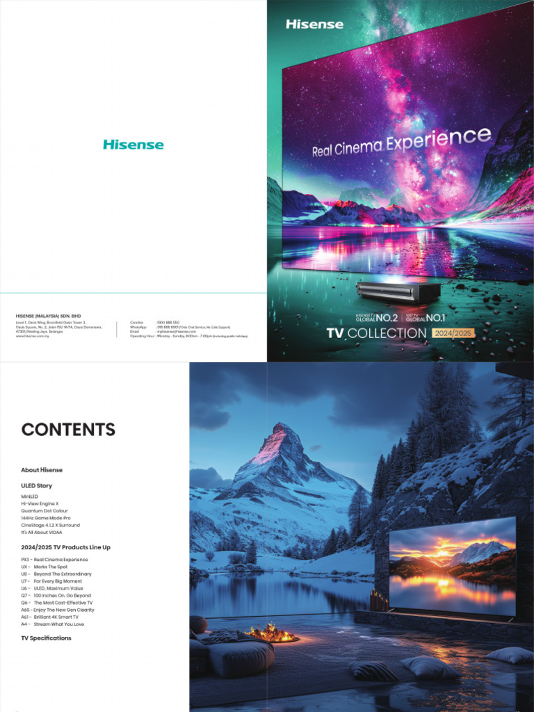 2025 Hisense TV Catalogue | PDF