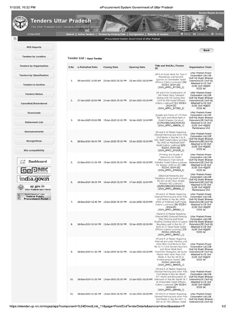 Uppcl civil tender pdf
