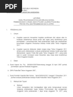 Laporan Supervisi Pembangunan THP Akhir Ta. 2011